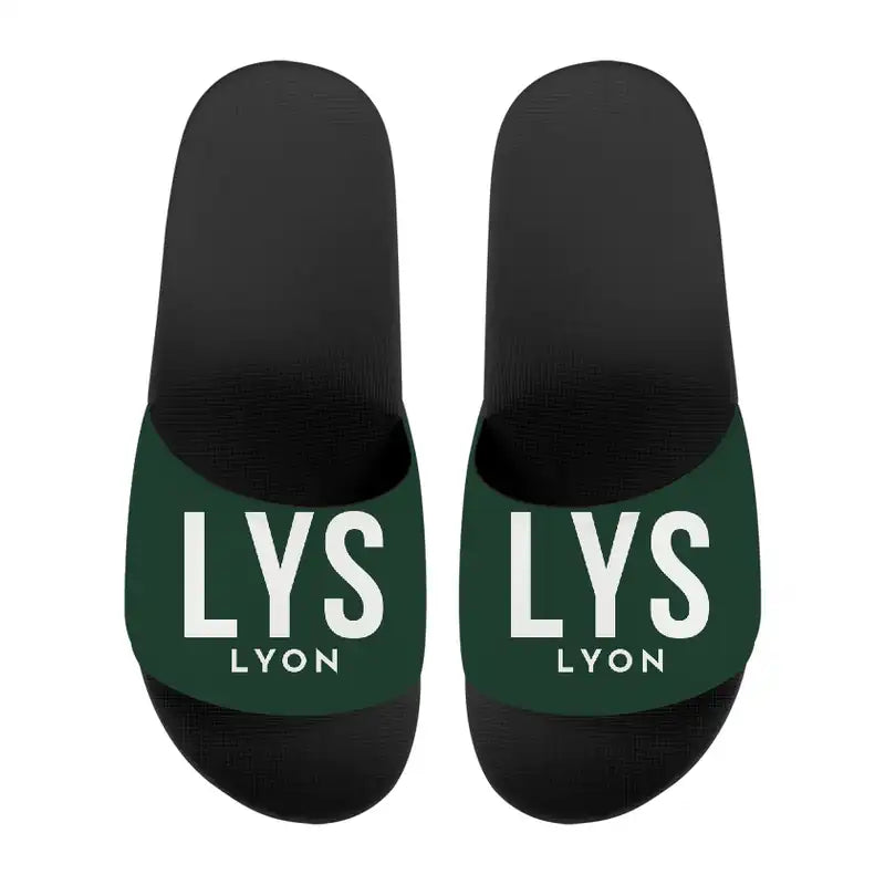 Lyon-Saint Exupéry Airport (LYS) Slippers & Flip Flops - Slippers - Sport - Code - Dark Green