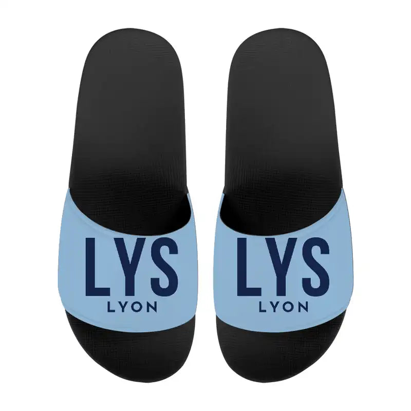 Lyon-Saint Exupéry Airport (LYS) Slippers & Flip Flops - Slippers - Sport - Code - Light Blue