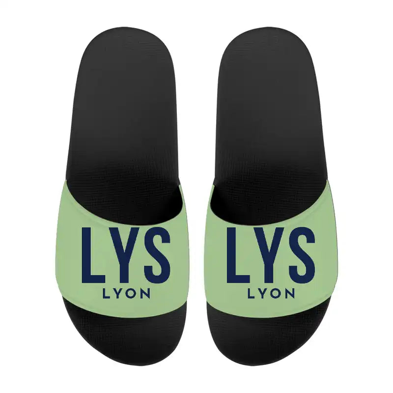 Lyon-Saint Exupéry Airport (LYS) Slippers & Flip Flops - Slippers - Sport - Code - Light Green