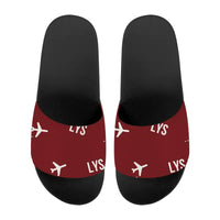 Thumbnail for Lyon-Saint Exupéry Airport (LYS) Slippers & Flip Flops - Slippers - Sport - Pattern - Dark Red