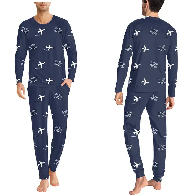 Matsu Nangan Airport (LZN) Pajamas - Men Pajamas - Navy Blue