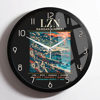 LZN - Poster - Wall Clock Framed - Black