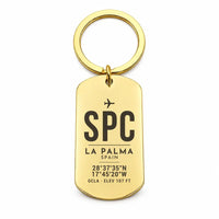 Thumbnail for La Palma Airport SPC - Key Chain - Original Design - Gold