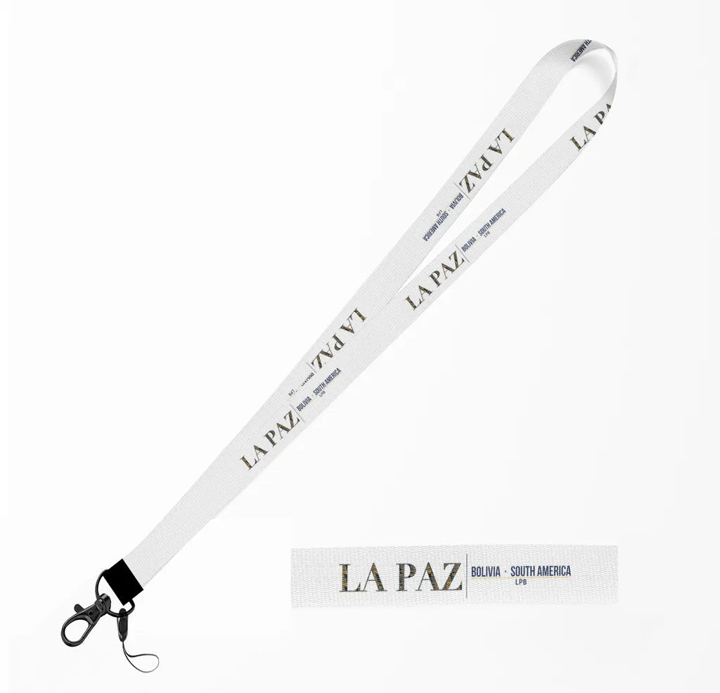 La Paz City Series lanyard - white