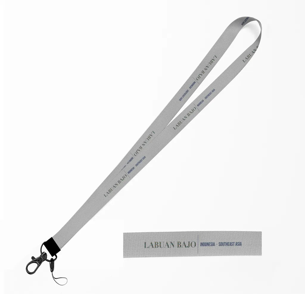 Labuan Bajo City Series lanyard - light gray