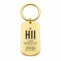 Thumbnail for Lake Havasu City Airport HII - Key Chain - Original Design - Gold