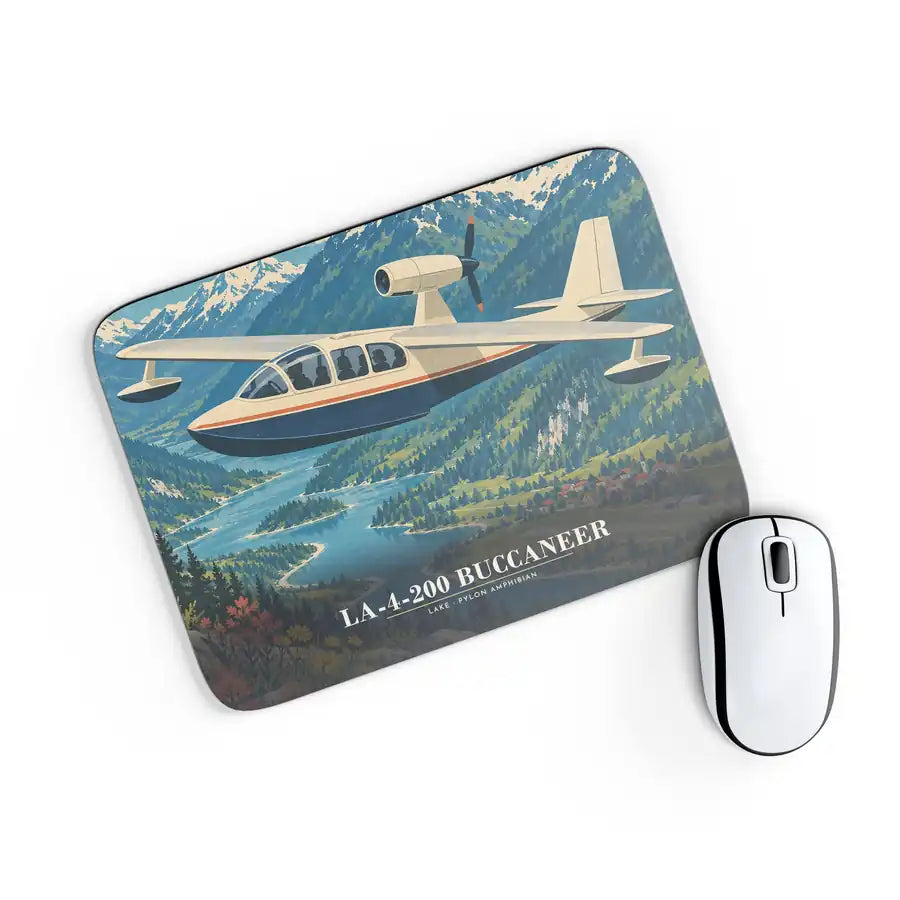 Lake LA-4-200 Buccaneer - 3D - Mouse Pad - Full Print