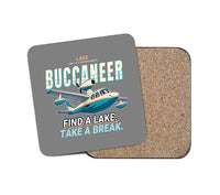 Thumbnail for Lake LA-4-200 Buccaneer - Cartoon - Coaster - Gray