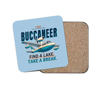 Thumbnail for Lake LA-4-200 Buccaneer - Cartoon - Coaster - Light Blue