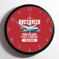 Thumbnail for Lake LA-4-200 Buccaneer - Cartoon + Name - Framed - Red