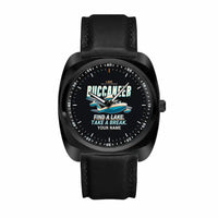 Thumbnail for Lake LA-4-200 Buccaneer - Cartoon + Name - Luxury Cushion - Black and Black Strap