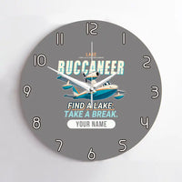 Thumbnail for Lake LA-4-200 Buccaneer - Cartoon + Name - No Frame - Gray