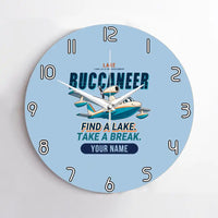 Thumbnail for Lake LA-4-200 Buccaneer - Cartoon + Name - No Frame - Light Blue