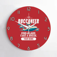Thumbnail for Lake LA-4-200 Buccaneer - Cartoon + Name - No Frame - Red