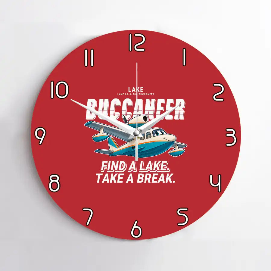 Lake LA-4-200 Buccaneer - Cartoon - No Frame - Red