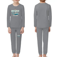 Thumbnail for Lake LA-4-200 Buccaneer - Children Pajamas - Cartoon Chest + Name - Gray
