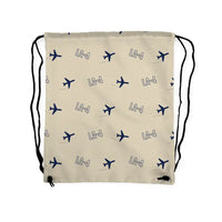 Thumbnail for Lake LA-4-200 Buccaneer - Drawstring Bag - 3D Pattern - Beige