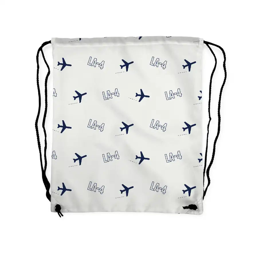 Lake LA-4-200 Buccaneer - Drawstring Bag - 3D Pattern - White