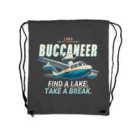 Thumbnail for Lake LA-4-200 Buccaneer - Drawstring Bag - Cartoon - Gray