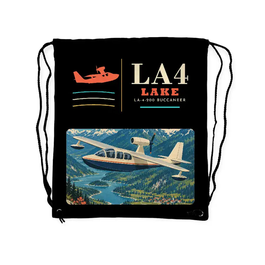 Lake LA-4-200 Buccaneer - Drawstring Bag - Classic - Black