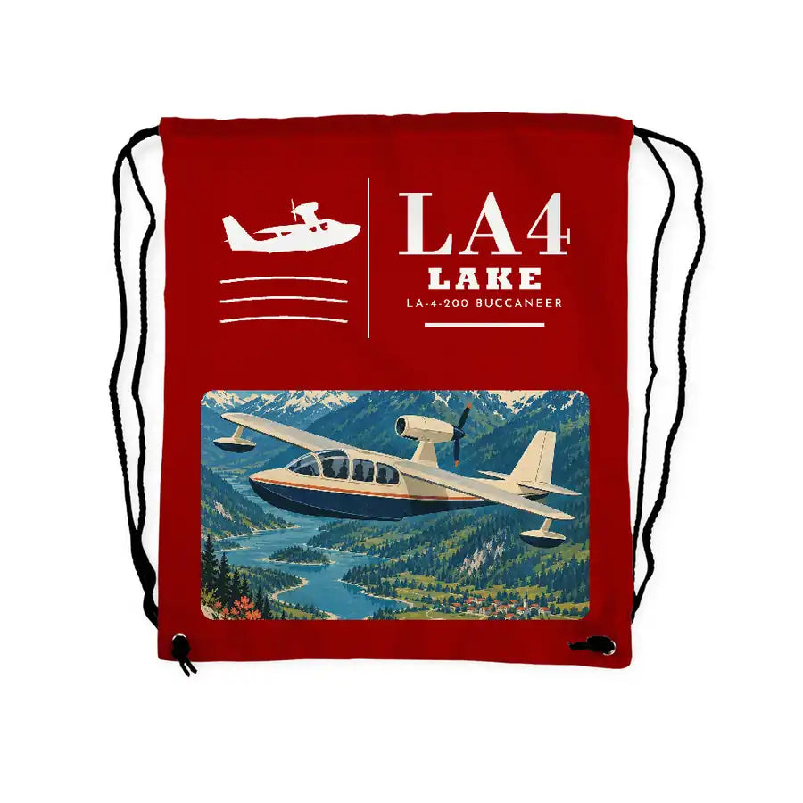 Lake LA-4-200 Buccaneer - Drawstring Bag - Classic - Red