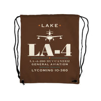 Thumbnail for Lake LA-4-200 Buccaneer - Drawstring Bag - Heritage - Brown