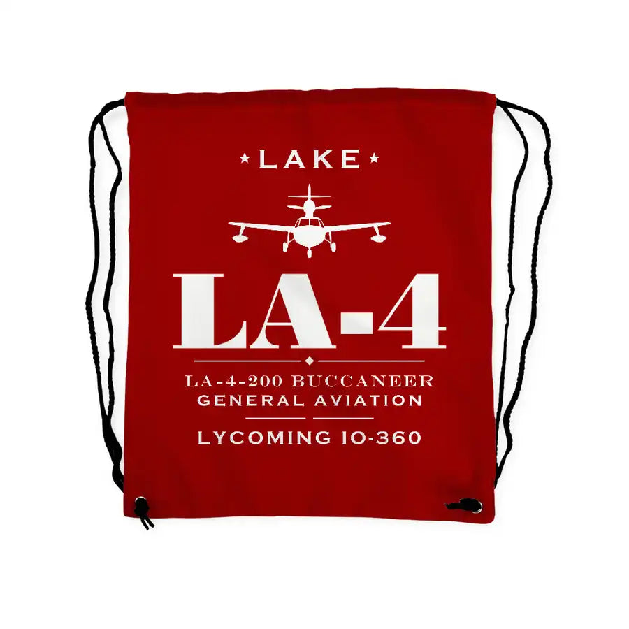 Lake LA-4-200 Buccaneer - Drawstring Bag - Heritage - Red
