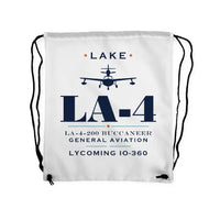 Thumbnail for Lake LA-4-200 Buccaneer - Drawstring Bag - Heritage - White
