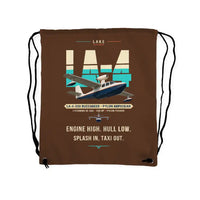 Thumbnail for Lake LA-4-200 Buccaneer - Drawstring Bag - Original - Brown