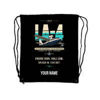 Thumbnail for Lake LA-4-200 Buccaneer - Drawstring Bag - Original + Name - Black