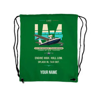 Thumbnail for Lake LA-4-200 Buccaneer - Drawstring Bag - Original + Name - Green