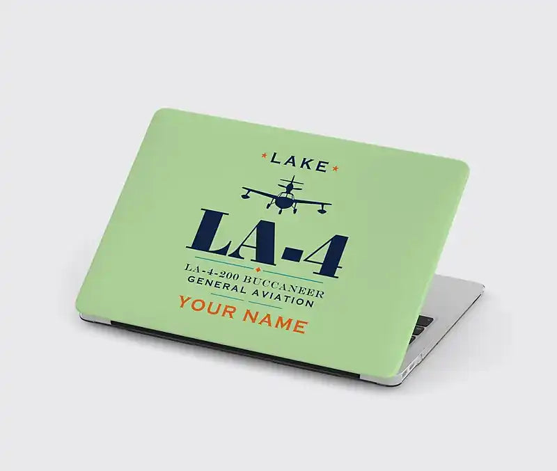Lake LA-4-200 Buccaneer - Heritage + Name - MacBook Case - Light Green