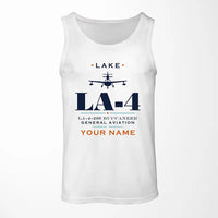 Thumbnail for Lake LA-4-200 Buccaneer - Heritage + Name - Tank Top - White