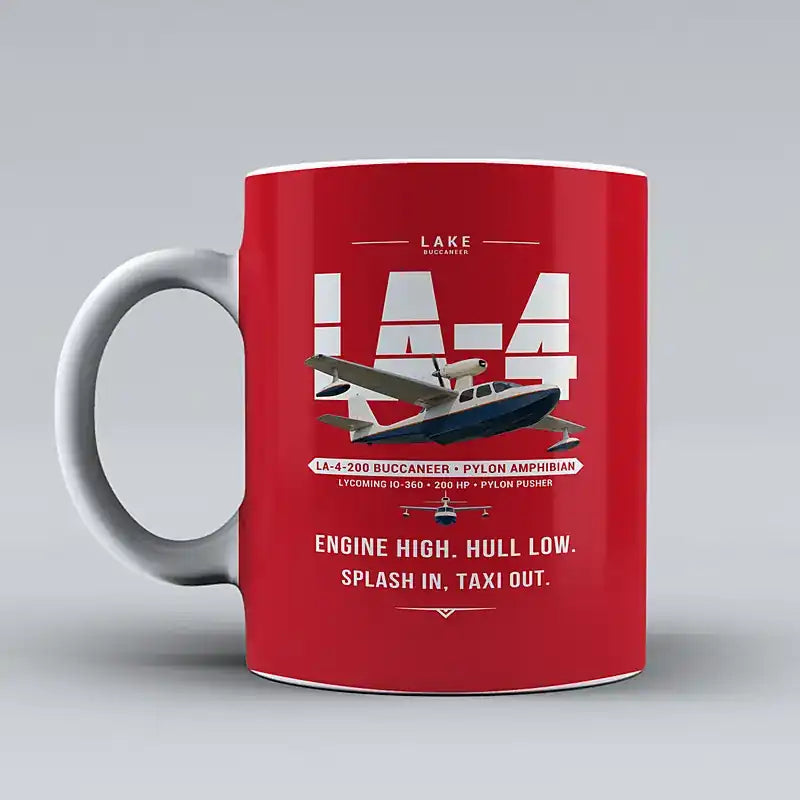 Lake LA-4-200 Buccaneer - Original - Mug - Red