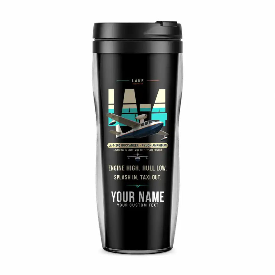Lake LA-4-200 Buccaneer - Original + Name - Plastic (No Holder) - Black