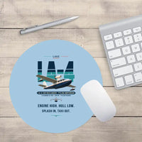 Thumbnail for Lake LA-4-200 Buccaneer - Original - Round Mouse Pad - Light Blue