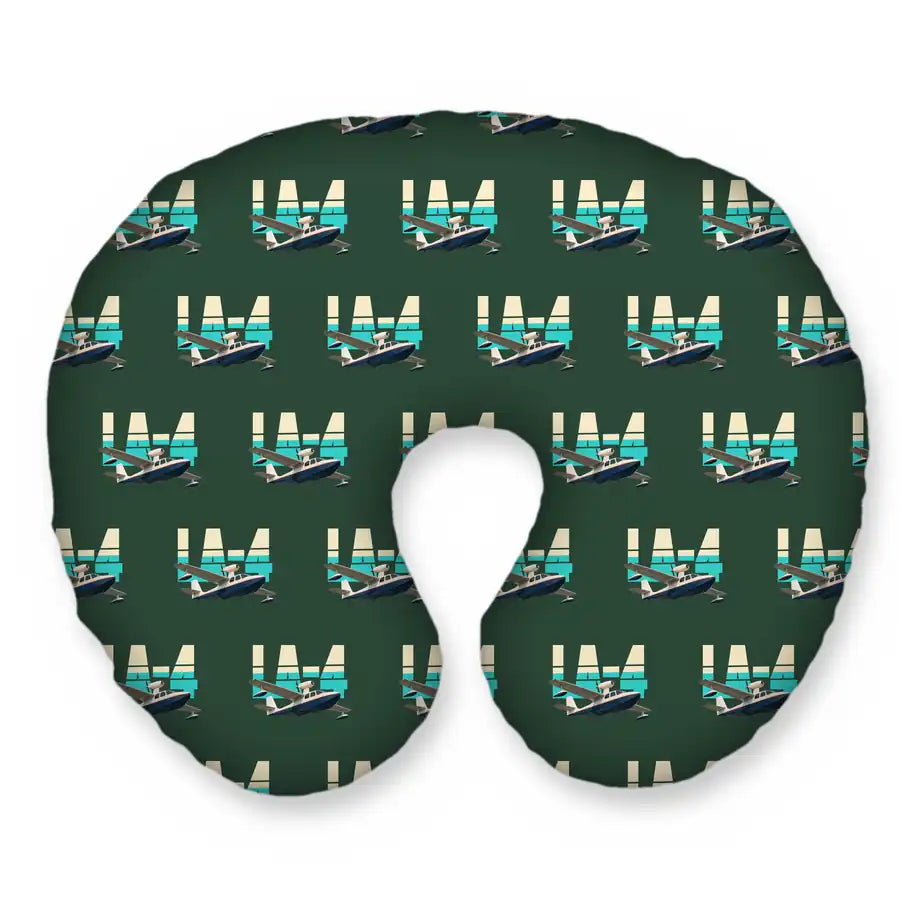Lake LA-4-200 Buccaneer - Original Seamless - Travel Pillow - Alpine Green