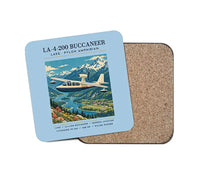 Thumbnail for Lake LA-4-200 Buccaneer - Poster - Coaster - Light Blue