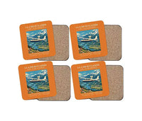 Thumbnail for Lake LA-4-200 Buccaneer - Poster - Coaster Set - Orange