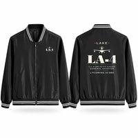 Thumbnail for Lake LA-4-200 Buccaneer Stylish Jackets - Baseball Collar - Heritage - Black