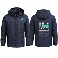 Thumbnail for Lake LA-4-200 Buccaneer Stylish Jackets - Hooded Windbreaker - Original - Navy Blue