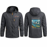 Thumbnail for Lake LA-4-200 Buccaneer Stylish Jackets - Hooded Windbreaker - Poster - Charcoal