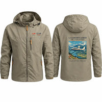 Thumbnail for Lake LA-4-200 Buccaneer Stylish Jackets - Hooded Windbreaker - Poster - Khaki