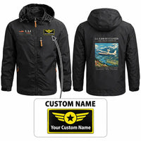 Thumbnail for Lake LA-4-200 Buccaneer Stylish Jackets - Hooded Windbreaker - Poster + Name - Black