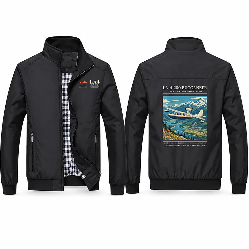 Lake LA-4-200 Buccaneer Stylish Jackets - Stand Collar - Poster - Black