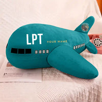 Thumbnail for Lampang Airport (LPT) - Airplane Pillows - Teal + Name