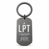 Thumbnail for Lampang Airport LPT - Key Chain - Original Design - Black