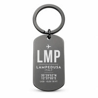 Thumbnail for Lampedusa Airport LMP - Key Chain - Original Design - Black