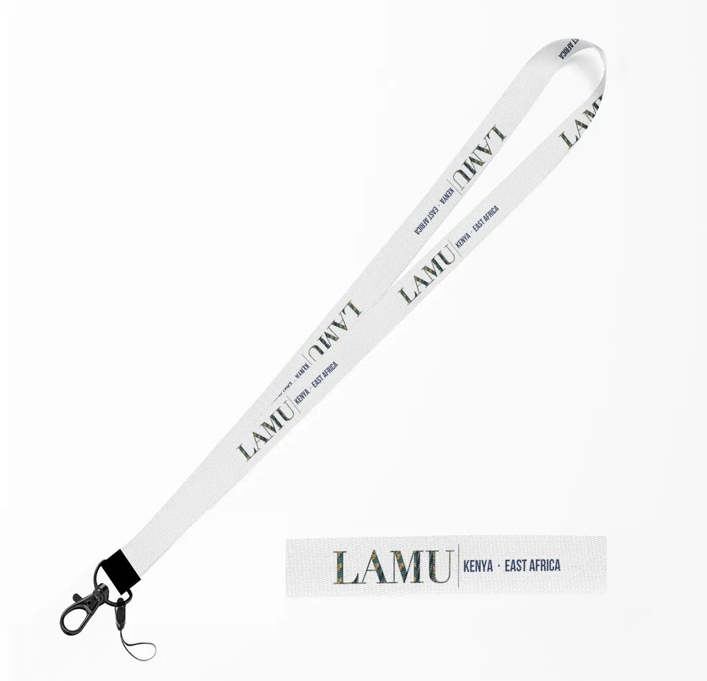 Lamu City Series lanyard - white