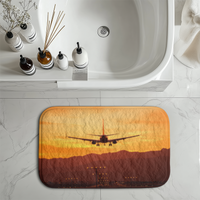 Thumbnail for Landing Aircraft During Sunset Designed Bath Mats